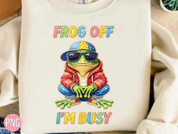 Cool Frog Frog Off PNG Shirt Design