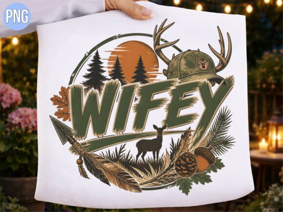 Country Wifey Deer Hunting Camo PNG