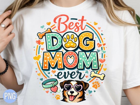 Dog Mom Ever Australian Shepherd PNG Design