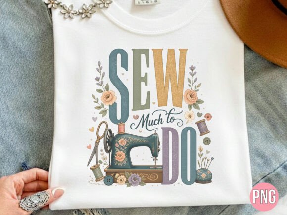 Elevating Creative Workflows with High-Quality Retro Sew Much to Do PNG Assets