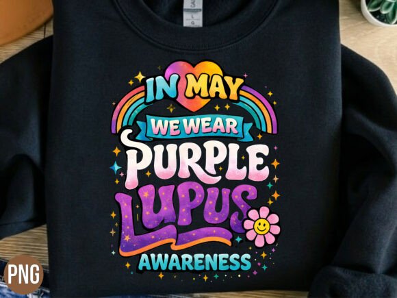 Evaluating the In May We Wear Purple Lupus Ribbon PNG for Creative Projects