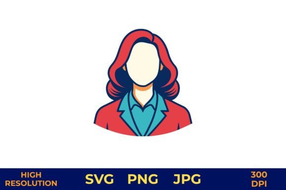 Modern Vector Illustration of a Female Leader