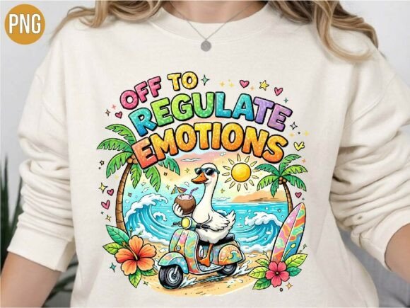 Off to Regulate Emotions Duck PNG Shirt: A Guide to Quality Digital Design