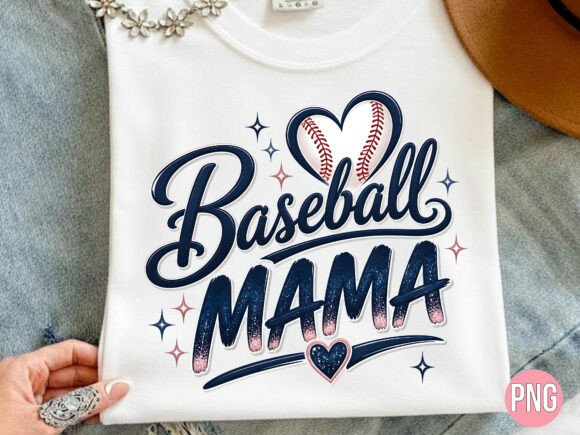 Strategic Branding with the Baseball Mama PNG Shirt T-shirt Design